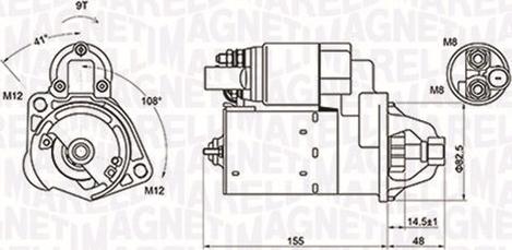 Magneti Marelli 063721394010 - Starter autospares.lv