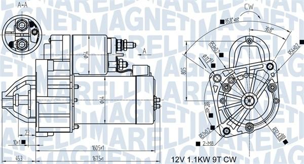 Magneti Marelli 063721345010 - Starter autospares.lv