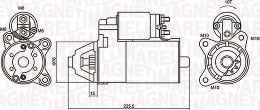 Magneti Marelli 063721336010 - Starter autospares.lv