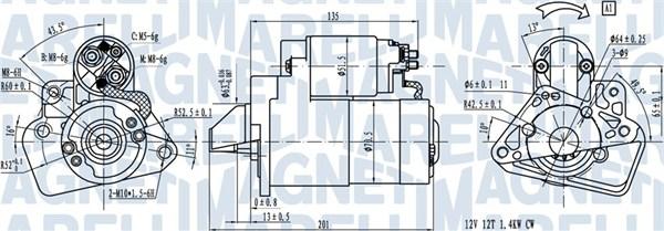 Magneti Marelli 063721332010 - Starter autospares.lv