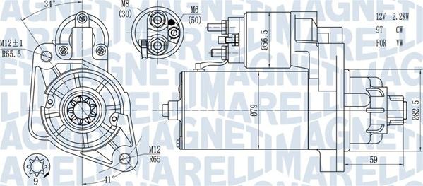 Magneti Marelli 063721378010 - Starter autospares.lv