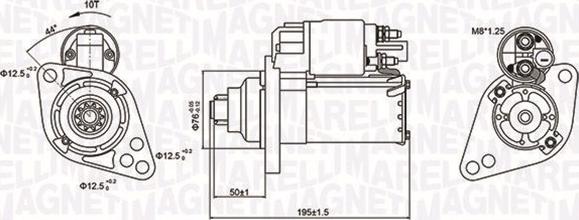 Magneti Marelli 063721294010 - Starter autospares.lv