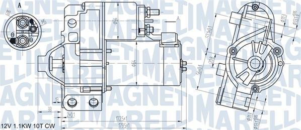 Magneti Marelli 063721290010 - Starter autospares.lv