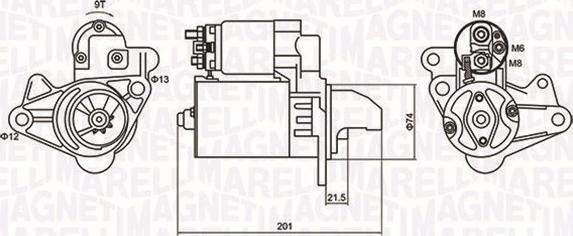 Magneti Marelli 063721254010 - Starter autospares.lv