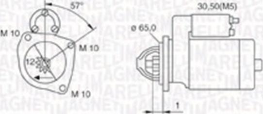 Magneti Marelli 063721252010 - Starter autospares.lv