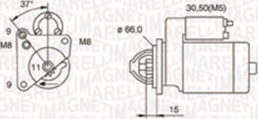 Magneti Marelli 063721260010 - Starter autospares.lv