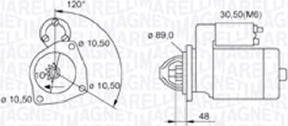 Magneti Marelli 063721268010 - Starter autospares.lv