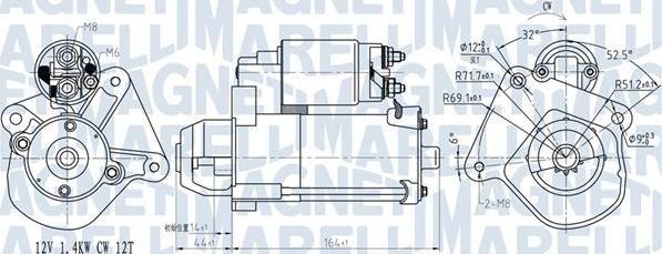 Magneti Marelli 063721275010 - Starter autospares.lv