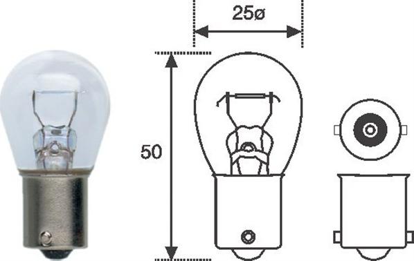 Magneti Marelli 008506100000 - Bulb, indicator autospares.lv
