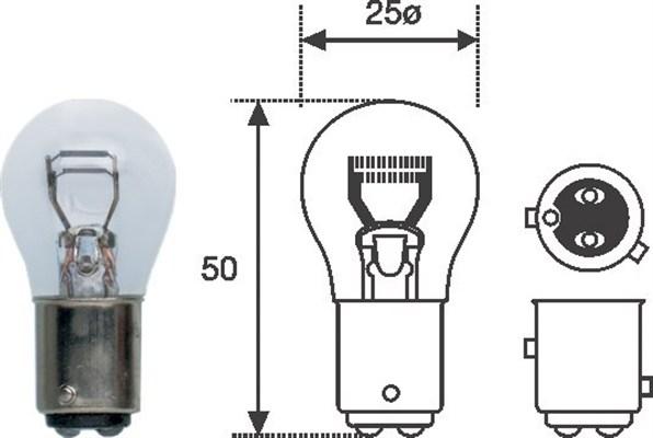 Magneti Marelli 008529100000 - Bulb, stop light autospares.lv