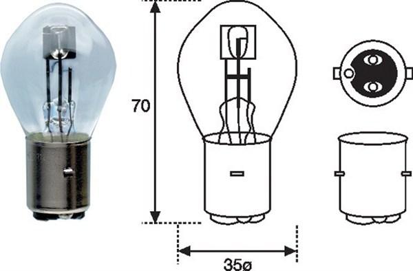 Magneti Marelli 002588200000 - Bulb, spotlight autospares.lv