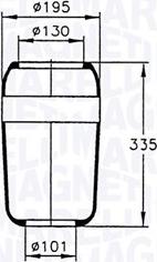 Magneti Marelli 030607020047 - Bellow, air suspension autospares.lv