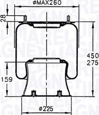 Magneti Marelli 030607020115 - Bellow, air suspension autospares.lv