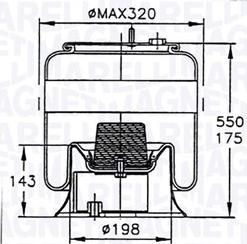 Magneti Marelli 030607020118 - Bellow, air suspension autospares.lv