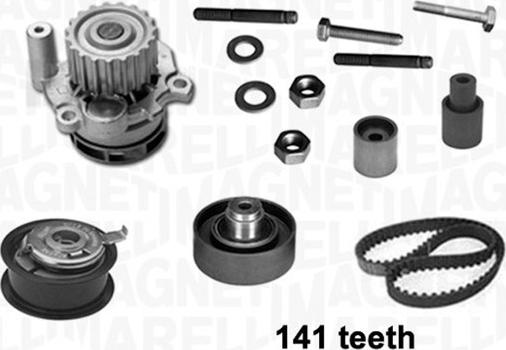 Magneti Marelli 341404910001 - Water Pump & Timing Belt Set autospares.lv