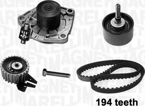 Magneti Marelli 341404050001 - Water Pump & Timing Belt Set autospares.lv