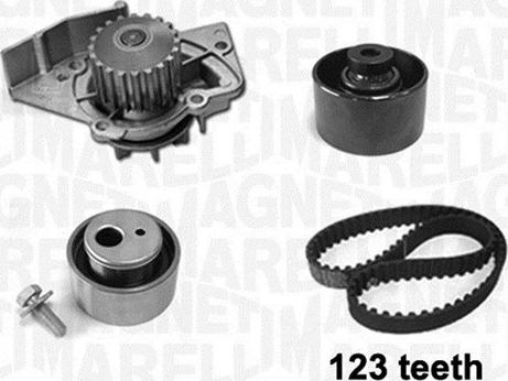 Magneti Marelli 341404160001 - Water Pump & Timing Belt Set autospares.lv