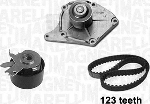 Magneti Marelli 341404170001 - Water Pump & Timing Belt Set autospares.lv