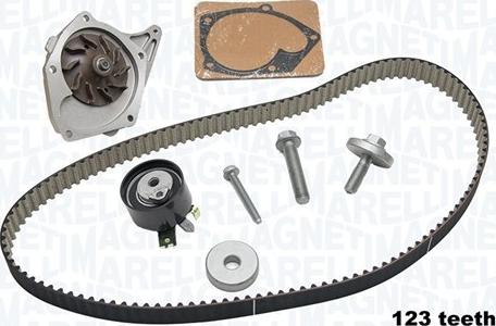 Magneti Marelli 341404170002 - Water Pump & Timing Belt Set autospares.lv