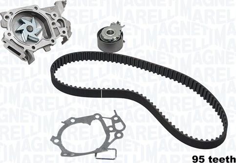 Magneti Marelli 341404700001 - Water Pump & Timing Belt Set autospares.lv