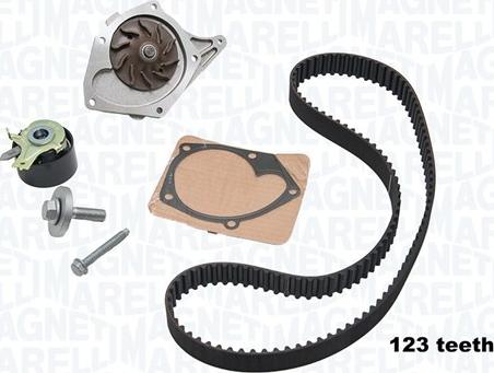 Magneti Marelli 341404730002 - Water Pump & Timing Belt Set autospares.lv