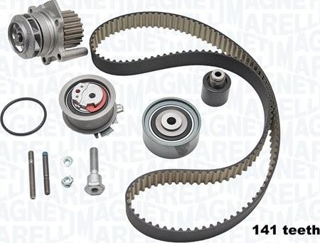 Magneti Marelli 341405860001 - Water Pump & Timing Belt Set autospares.lv