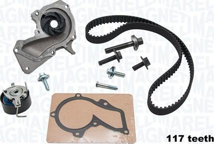 Magneti Marelli 341405780001 - Water Pump & Timing Belt Set autospares.lv