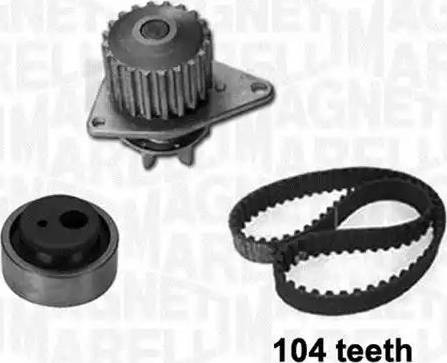 Magneti Marelli 341401930001 - Water Pump & Timing Belt Set autospares.lv