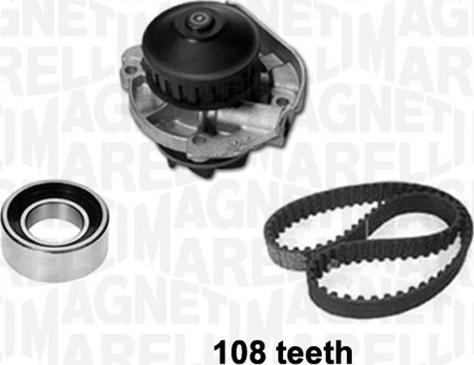 Magneti Marelli 341401610001 - Water Pump & Timing Belt Set autospares.lv