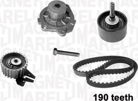 Magneti Marelli 341401050001 - Water Pump & Timing Belt Set autospares.lv
