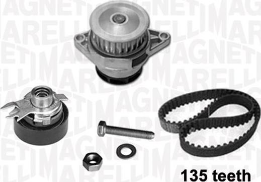 Magneti Marelli 341401370001 - Water Pump & Timing Belt Set autospares.lv