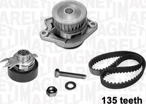 Magneti Marelli 341401370002 - Water Pump & Timing Belt Set autospares.lv