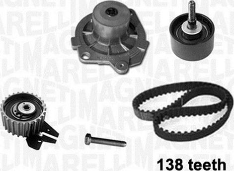 Magneti Marelli 341403980001 - Water Pump & Timing Belt Set autospares.lv