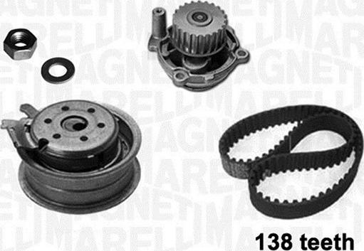Magneti Marelli 341403640001 - Water Pump & Timing Belt Set autospares.lv