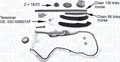 Magneti Marelli 341500001200 - Timing Chain Kit autospares.lv