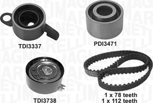 Magneti Marelli 341305960000 - Timing Belt Set autospares.lv