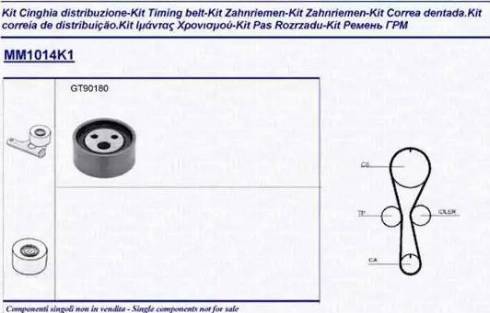 Magneti Marelli 341310141101 - Timing Belt Set autospares.lv