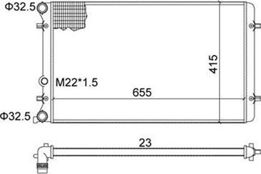 Magneti Marelli 359000390220 - Radiator, engine cooling autospares.lv