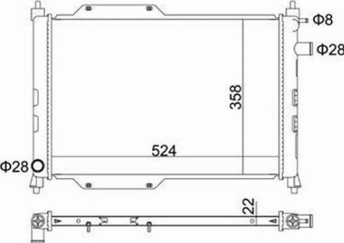 Magneti Marelli 359000391690 - Radiator, engine cooling autospares.lv