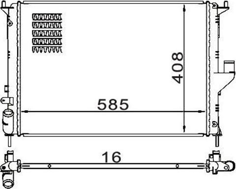 Magneti Marelli 359000391170 - Radiator, engine cooling autospares.lv