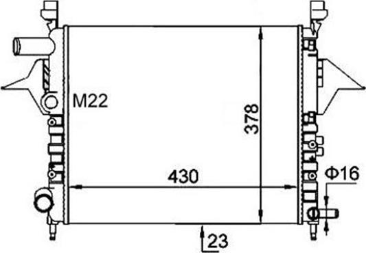 Magneti Marelli 359000391790 - Radiator, engine cooling autospares.lv