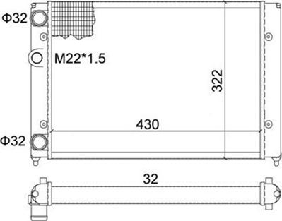 Magneti Marelli 359000300440 - Radiator, engine cooling autospares.lv