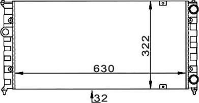 Magneti Marelli 359000300450 - Radiator, engine cooling autospares.lv