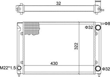 Magneti Marelli 359000300410 - Radiator, engine cooling autospares.lv