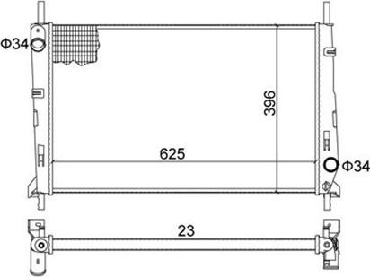 Magneti Marelli 359000300550 - Radiator, engine cooling autospares.lv