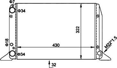 Magneti Marelli 359000300510 - Radiator, engine cooling autospares.lv