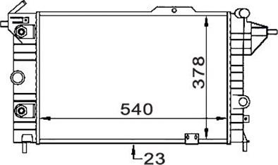 Magneti Marelli 359000300600 - Radiator, engine cooling autospares.lv