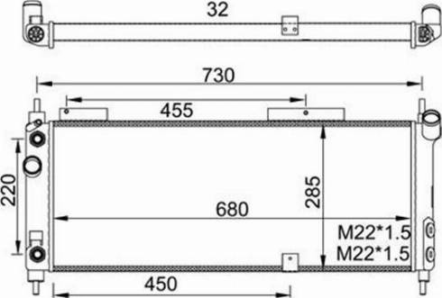 Magneti Marelli 359000391060 - Radiator, engine cooling autospares.lv