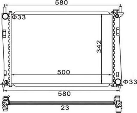 Magneti Marelli 359000301830 - Radiator, engine cooling autospares.lv