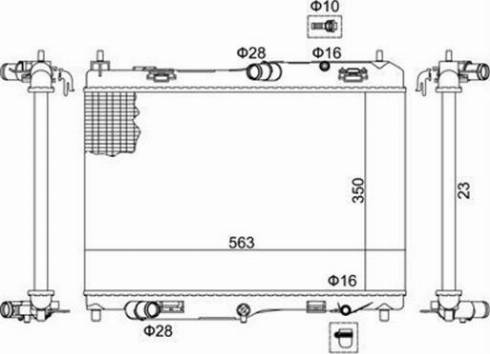 Magneti Marelli 359000301820 - Radiator, engine cooling autospares.lv